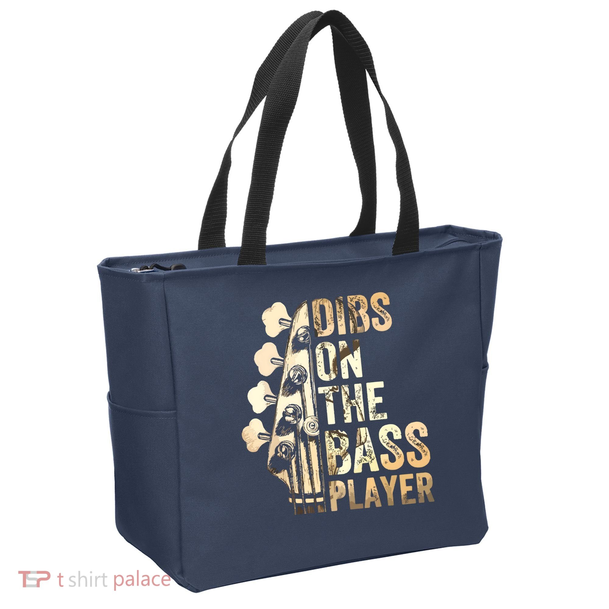 Dibs On The Bass Player Guitar Musician Tote Bag