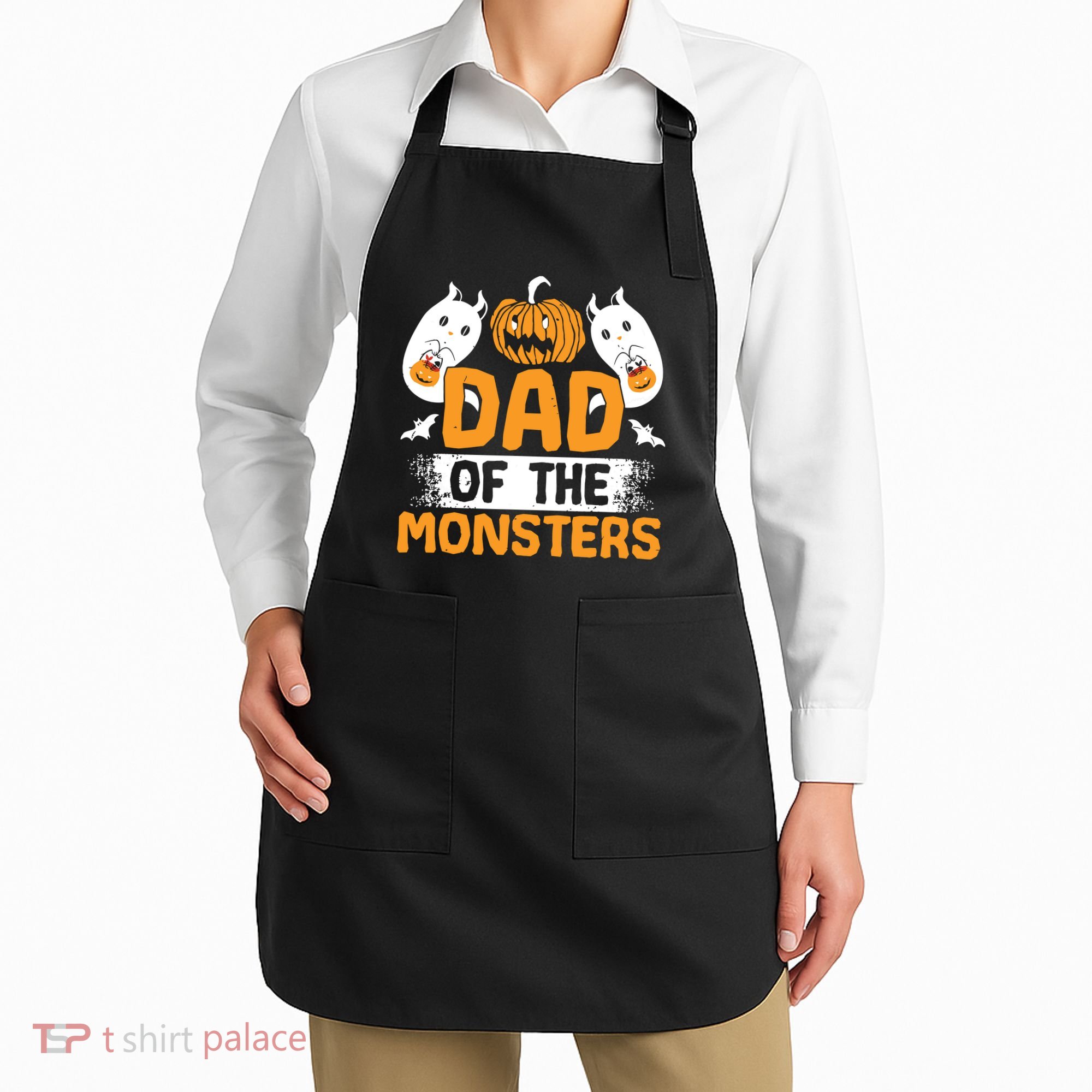 Dad Of The Monsters For Halloween Party Apron