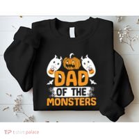 Dad Of The Monsters For Halloween Party Sweatshirt thumb 2