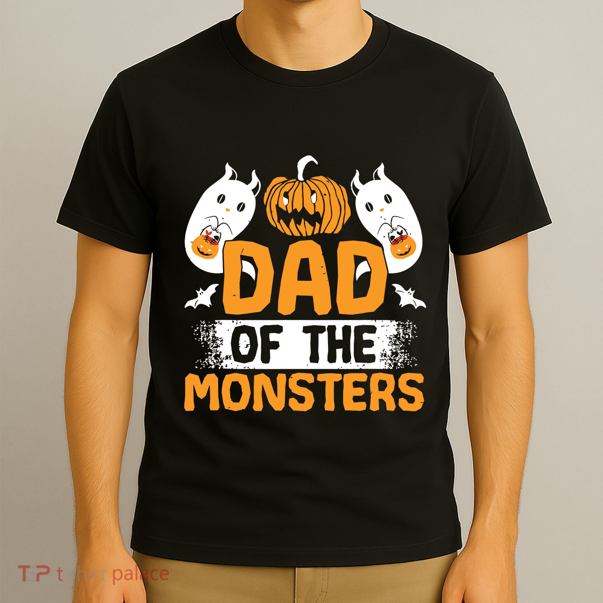 Dad Of The Monsters For Halloween Party T-Shirt