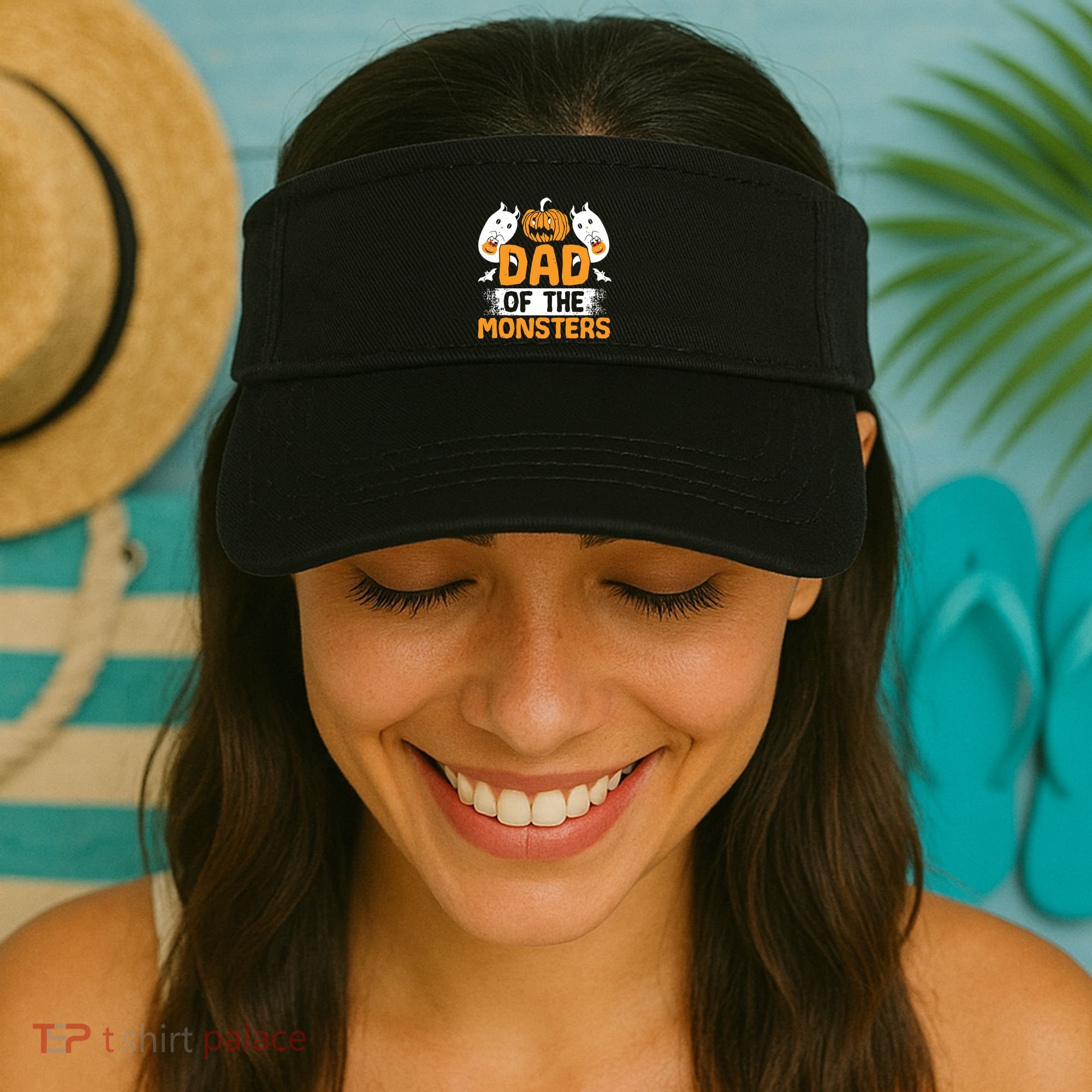 Dad Of The Monsters For Halloween Party Visor