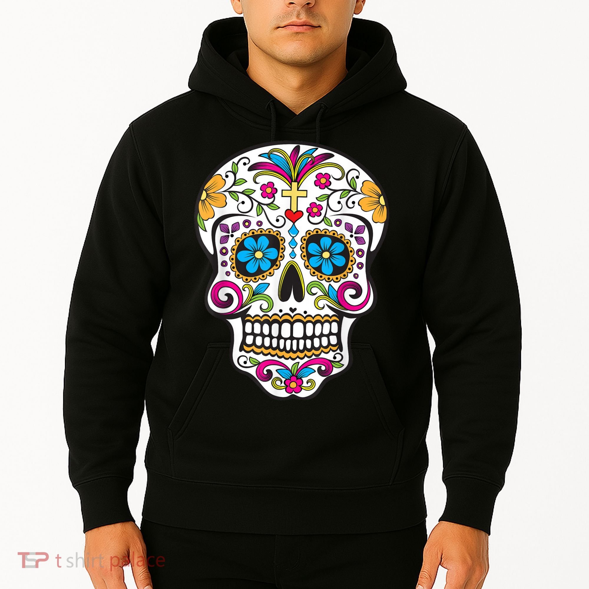 Day Of The Dead Sugar Skull Hoodie