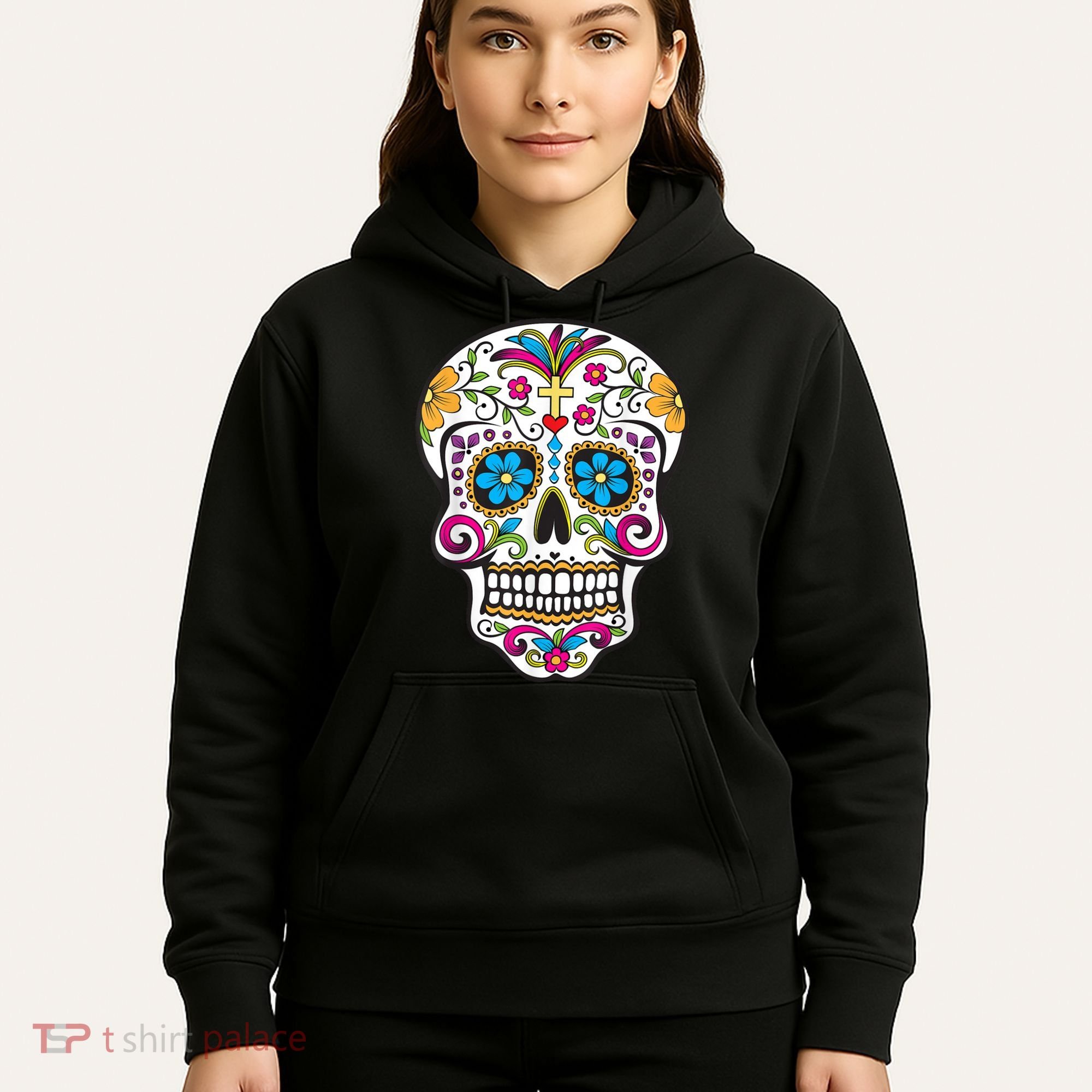 Day Of The Dead Sugar Skull Hoodie