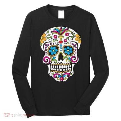 Day Of The Dead Sugar Skull Long Sleeve Shirt