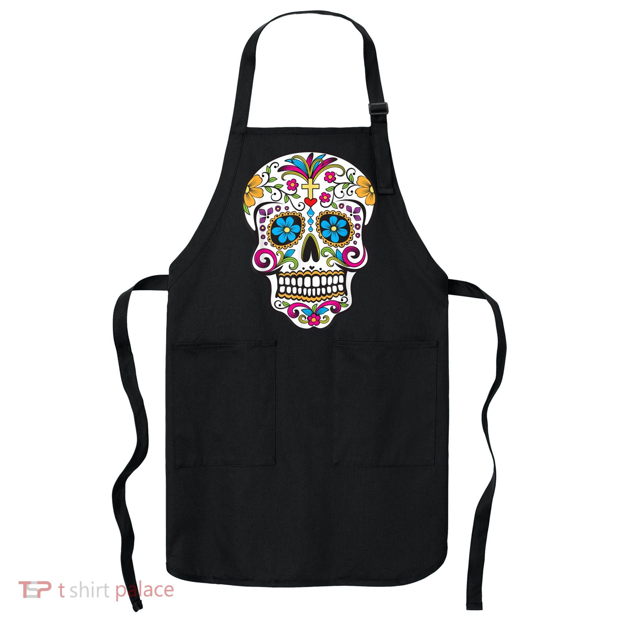 Day Of The Dead Sugar Skull Apron