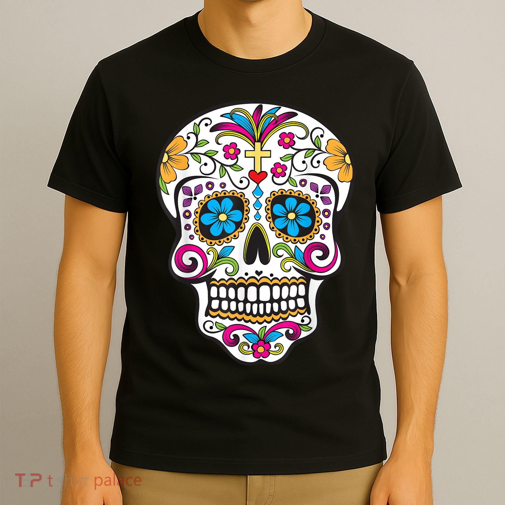 Day Of The Dead Sugar Skull T-Shirt