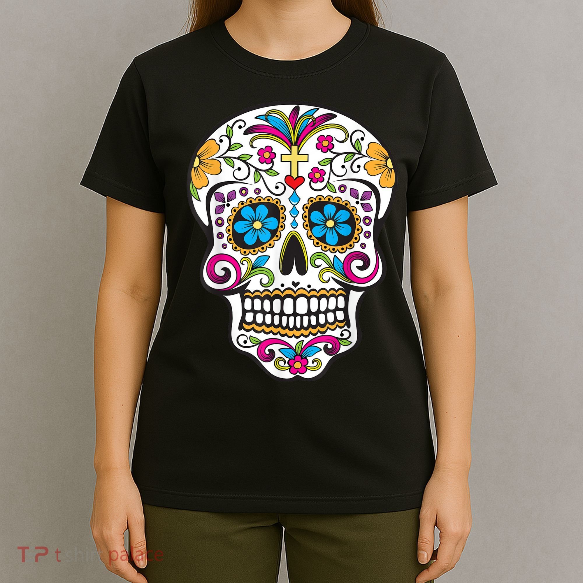 Day Of The Dead Sugar Skull T-Shirt