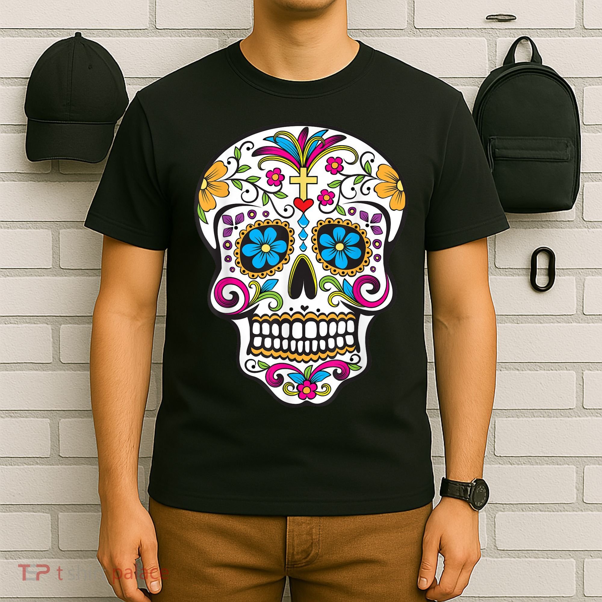 Day Of The Dead Sugar Skull T-Shirt