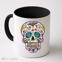 Day Of The Dead Sugar Skull Coffee Mug thumb 0