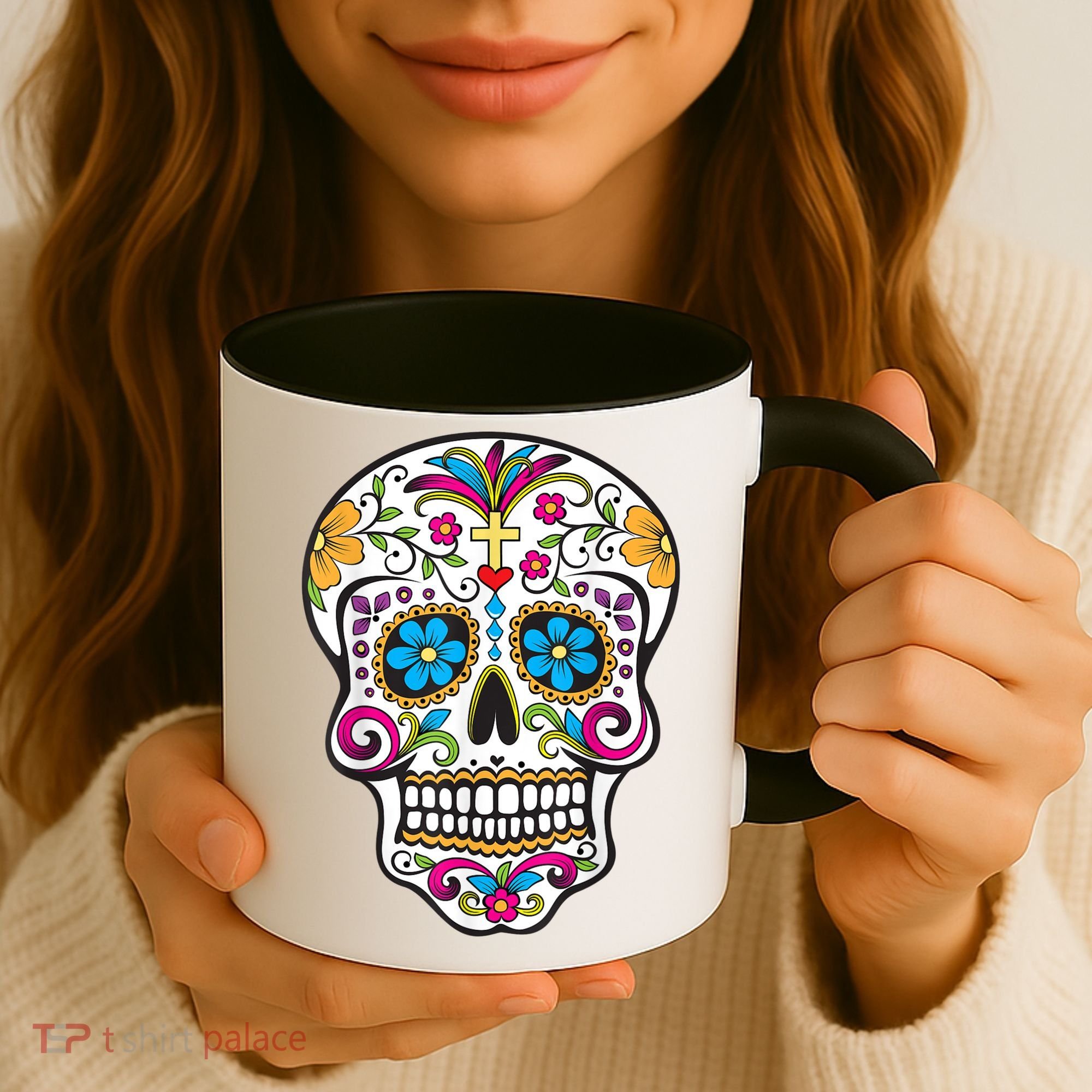 Day Of The Dead Sugar Skull Coffee Mug