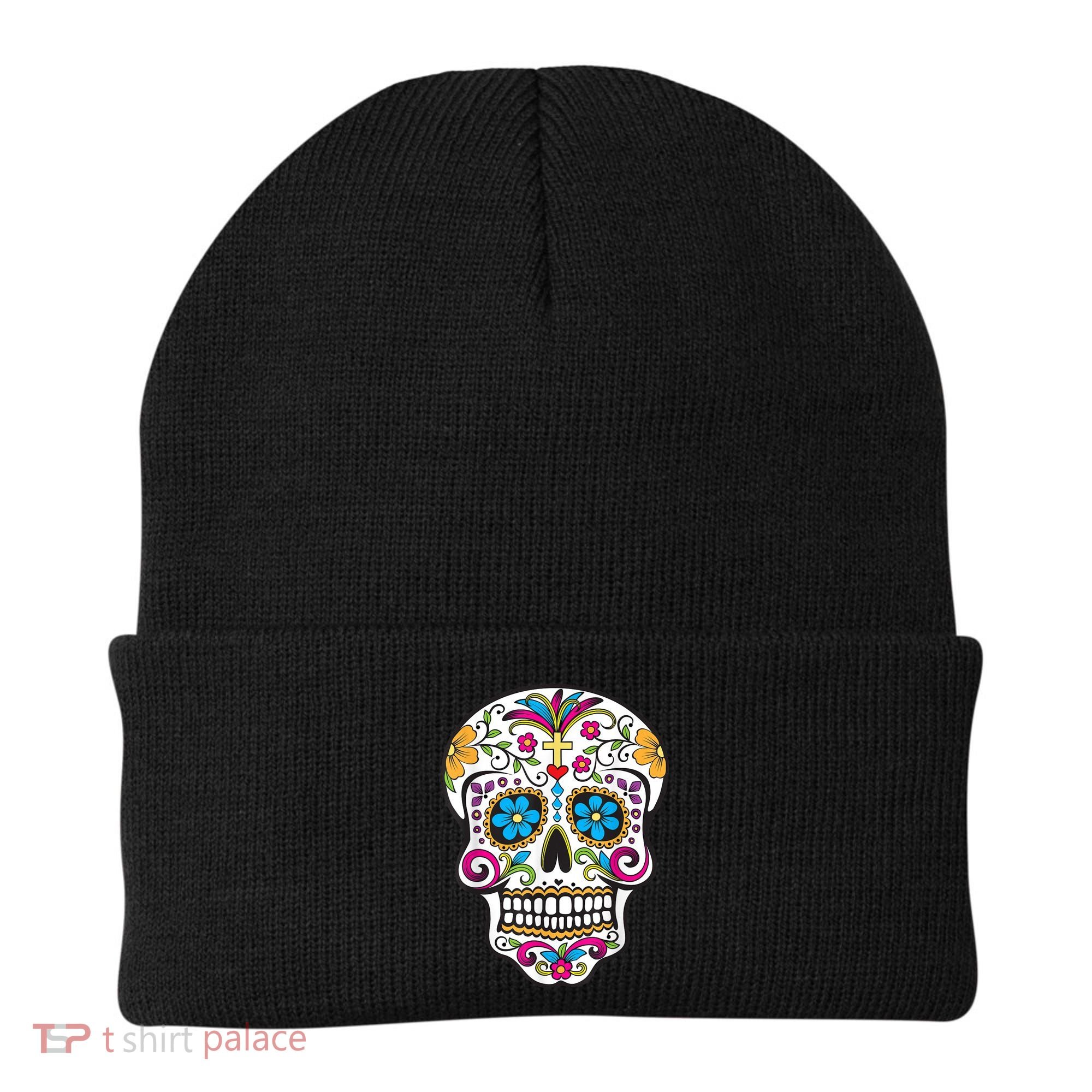 Day Of The Dead Sugar Skull Beanie