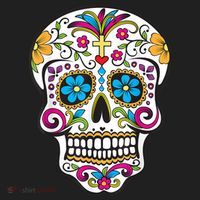 Day Of The Dead Sugar Skull Beanie thumb 2