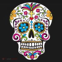Day Of The Dead Sugar Skull Pajama Set thumb 2