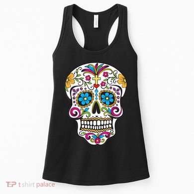 Day Of The Dead Sugar Skull Women's Tank Top