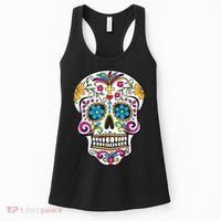Day Of The Dead Sugar Skull Women's Tank Top thumb 0