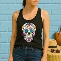 Day Of The Dead Sugar Skull Women's Tank Top thumb 2