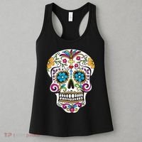 Day Of The Dead Sugar Skull Women's Tank Top thumb 3