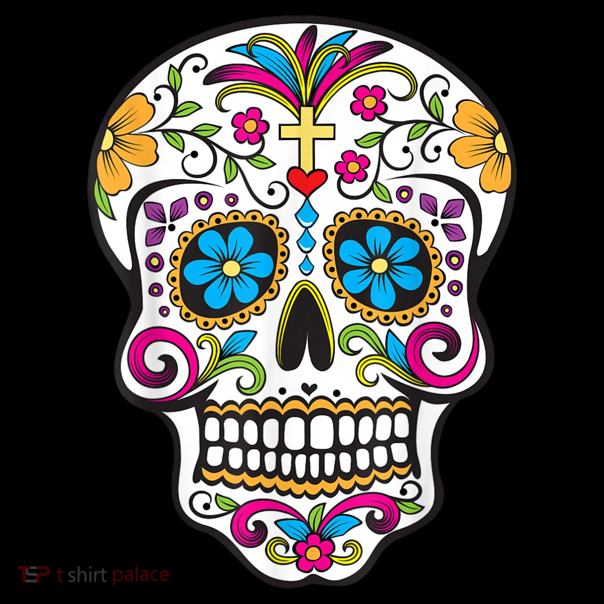 Day Of The Dead Sugar Skull Women's Tank Top