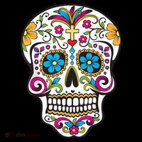 Day Of The Dead Sugar Skull Baby Bodysuit thumb 2
