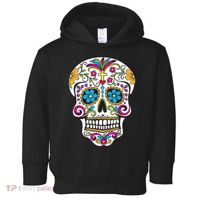 Day Of The Dead Sugar Skull Toddler Hoodie