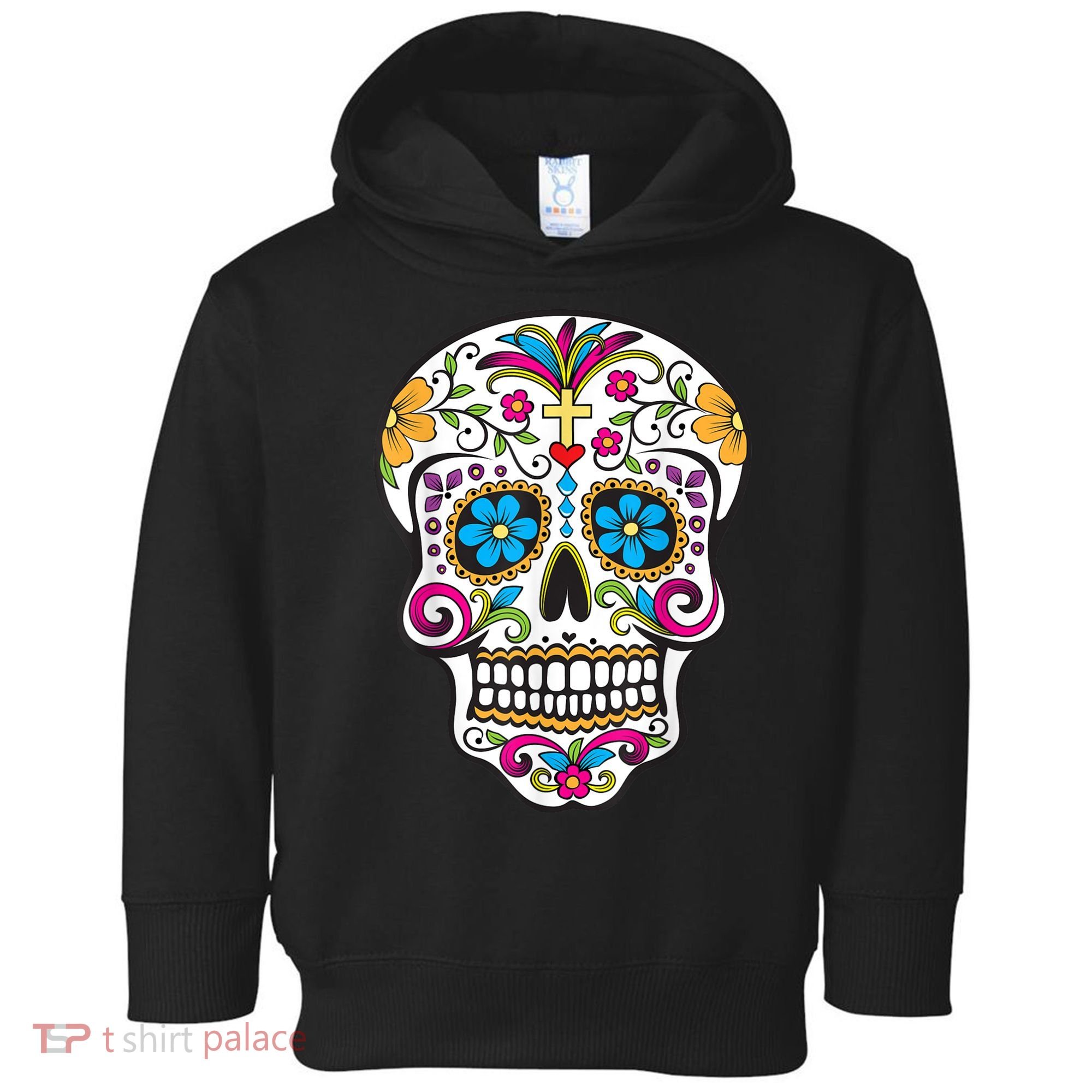 Day Of The Dead Sugar Skull Toddler Hoodie