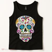 Day Of The Dead Sugar Skull Tank Top thumb 2