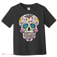 Day Of The Dead Sugar Skull Toddler T-Shirt thumb 0