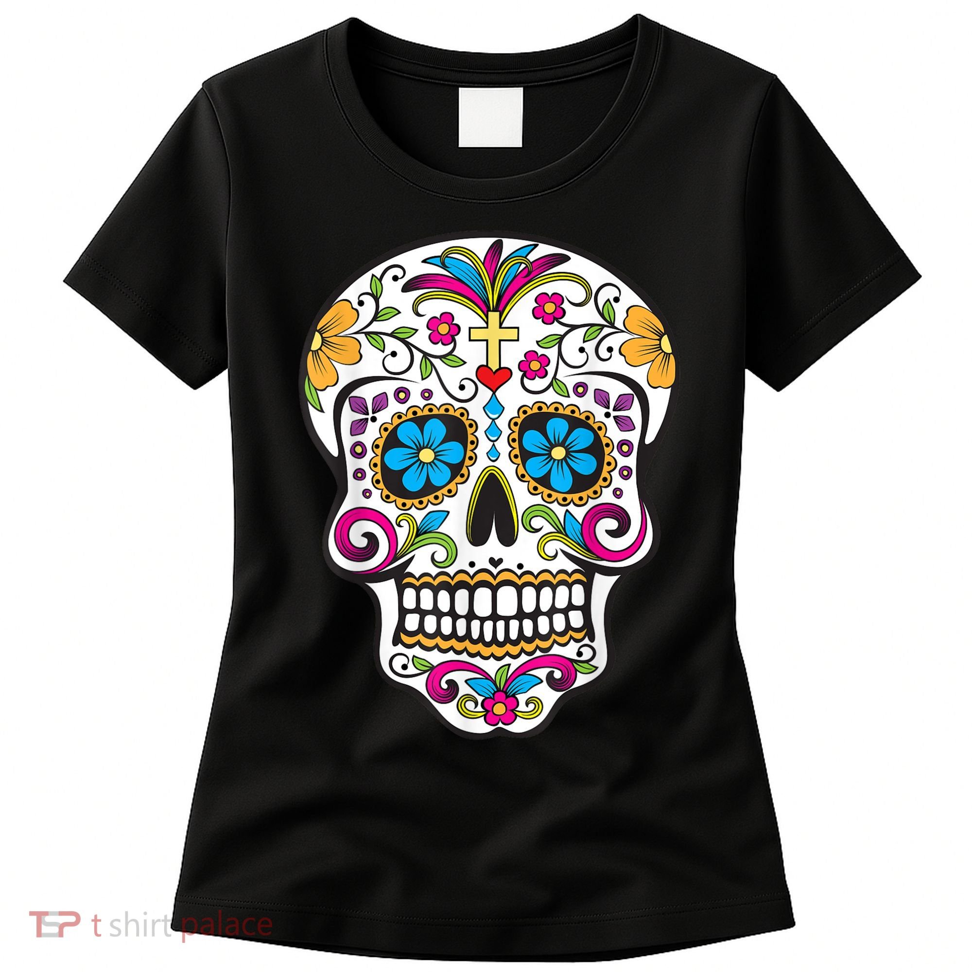 Day Of The Dead Sugar Skull Women's T-Shirt