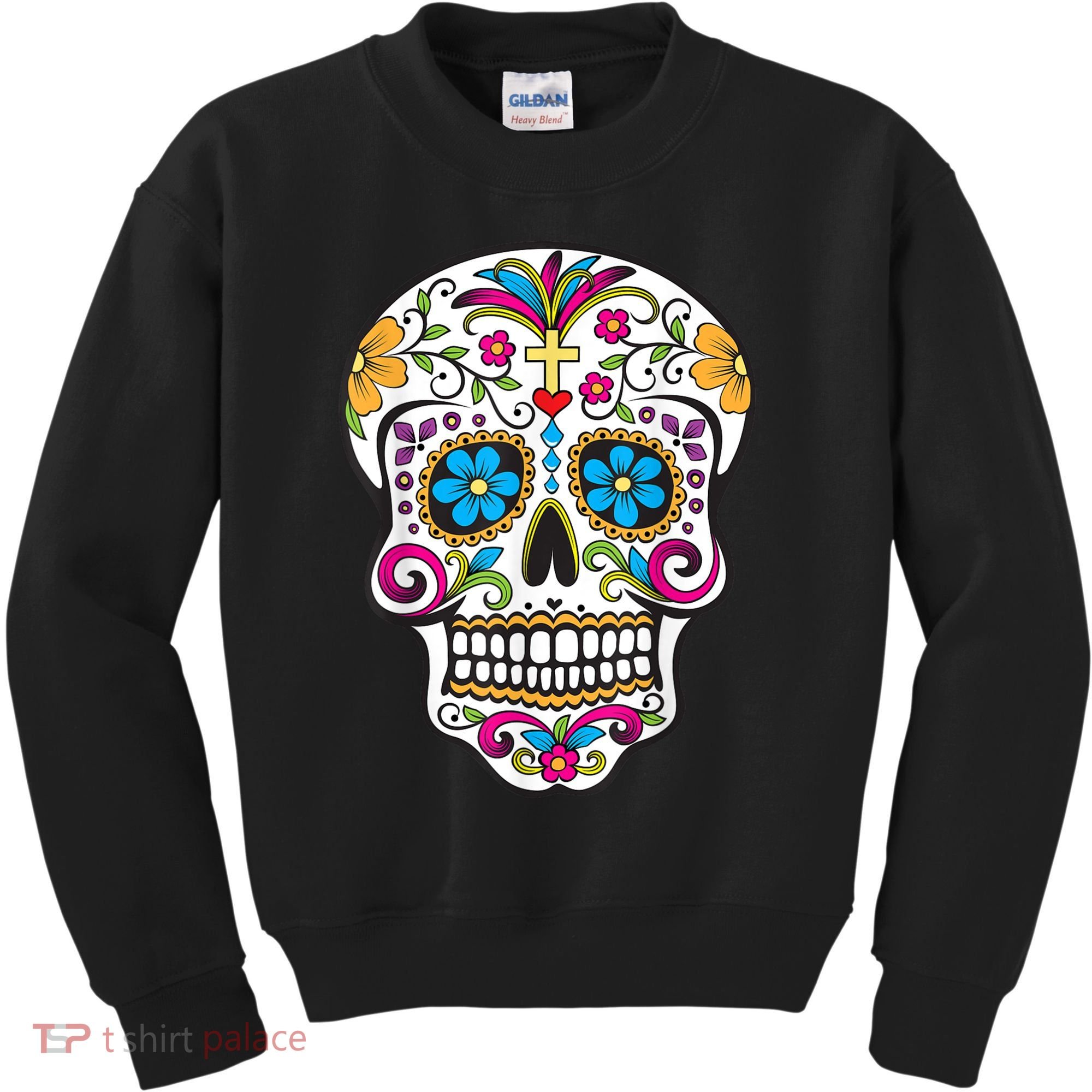 Day Of The Dead Sugar Skull Kids Sweatshirt