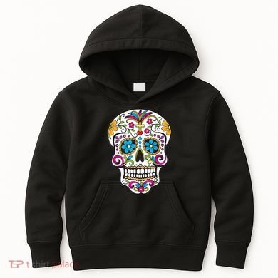 Day Of The Dead Sugar Skull Kids Hoodie