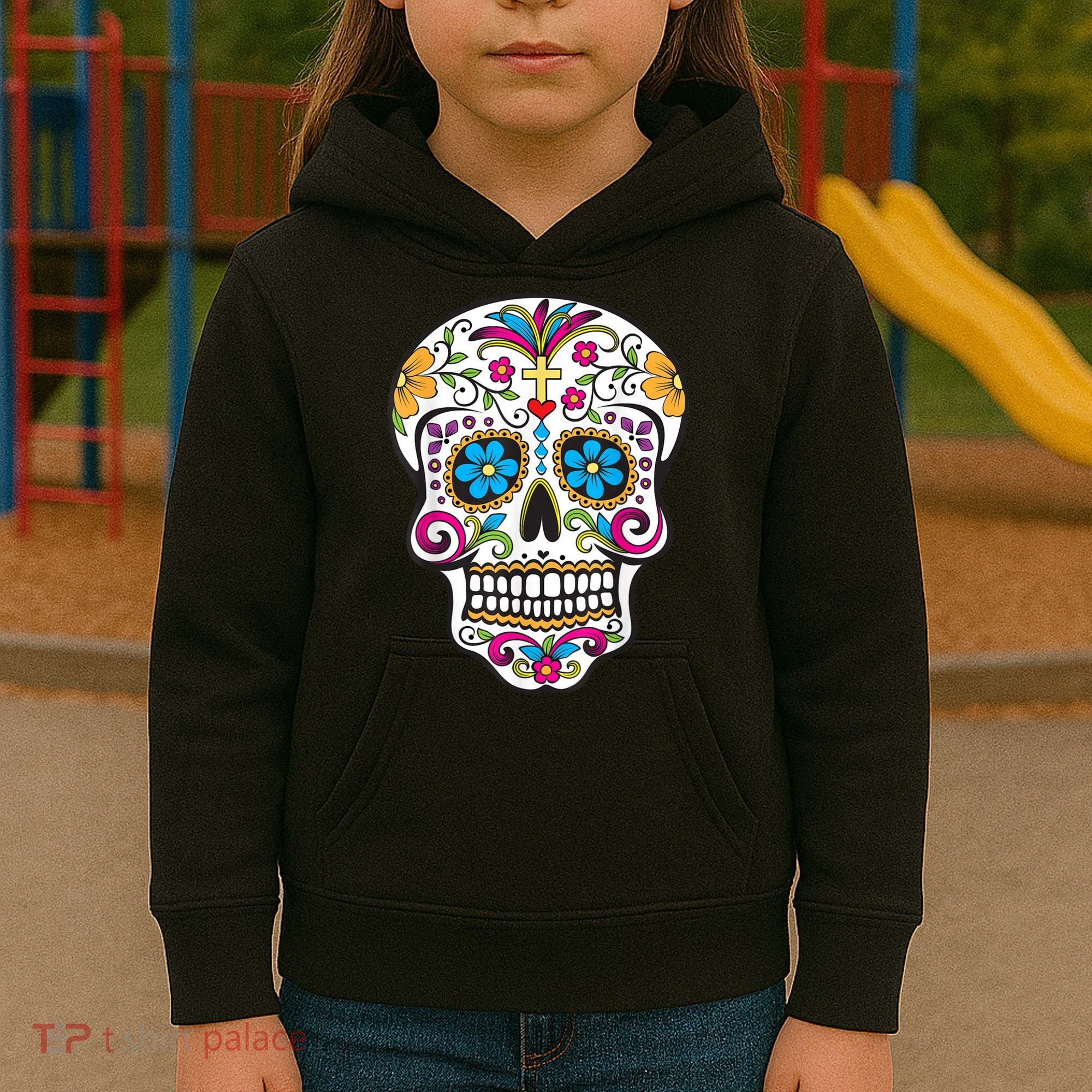 Day Of The Dead Sugar Skull Kids Hoodie