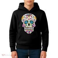 Day Of The Dead Sugar Skull Kids Hoodie thumb 4