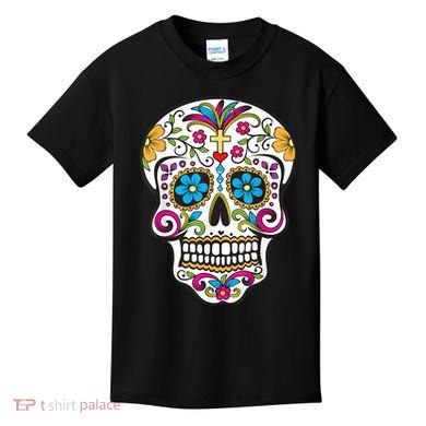 Day Of The Dead Sugar Skull Kids T-Shirt