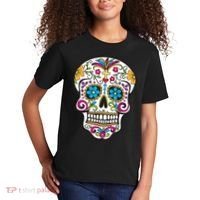 Day Of The Dead Sugar Skull Kids T-Shirt thumb 2