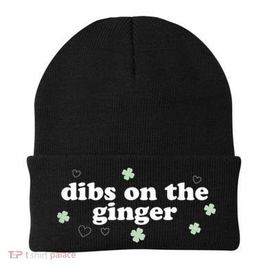 Dibs On The Ginger Funny St Patricks Day Beanie