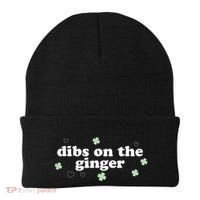 Dibs On The Ginger Funny St Patricks Day Beanie thumb 0