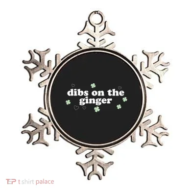 Dibs On The Ginger Funny St Patricks Day Ornament