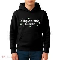 Dibs On The Ginger Funny St Patricks Day Kids Hoodie thumb 4