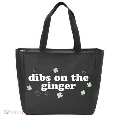 Dibs On The Ginger Funny St Patricks Day Tote Bag