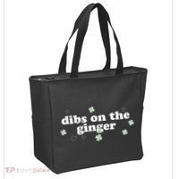 Dibs On The Ginger Funny St Patricks Day Tote Bag thumb 2