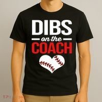 Dibs On The Coach Baseball Women Gift T-Shirt thumb 3