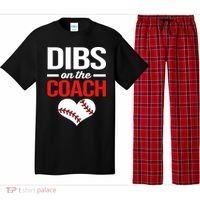 Dibs On The Coach Baseball Women Gift Pajama Set thumb 0