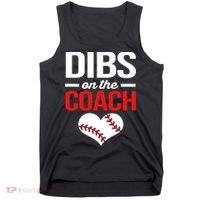 Dibs On The Coach Baseball Women Gift Tank Top thumb 0