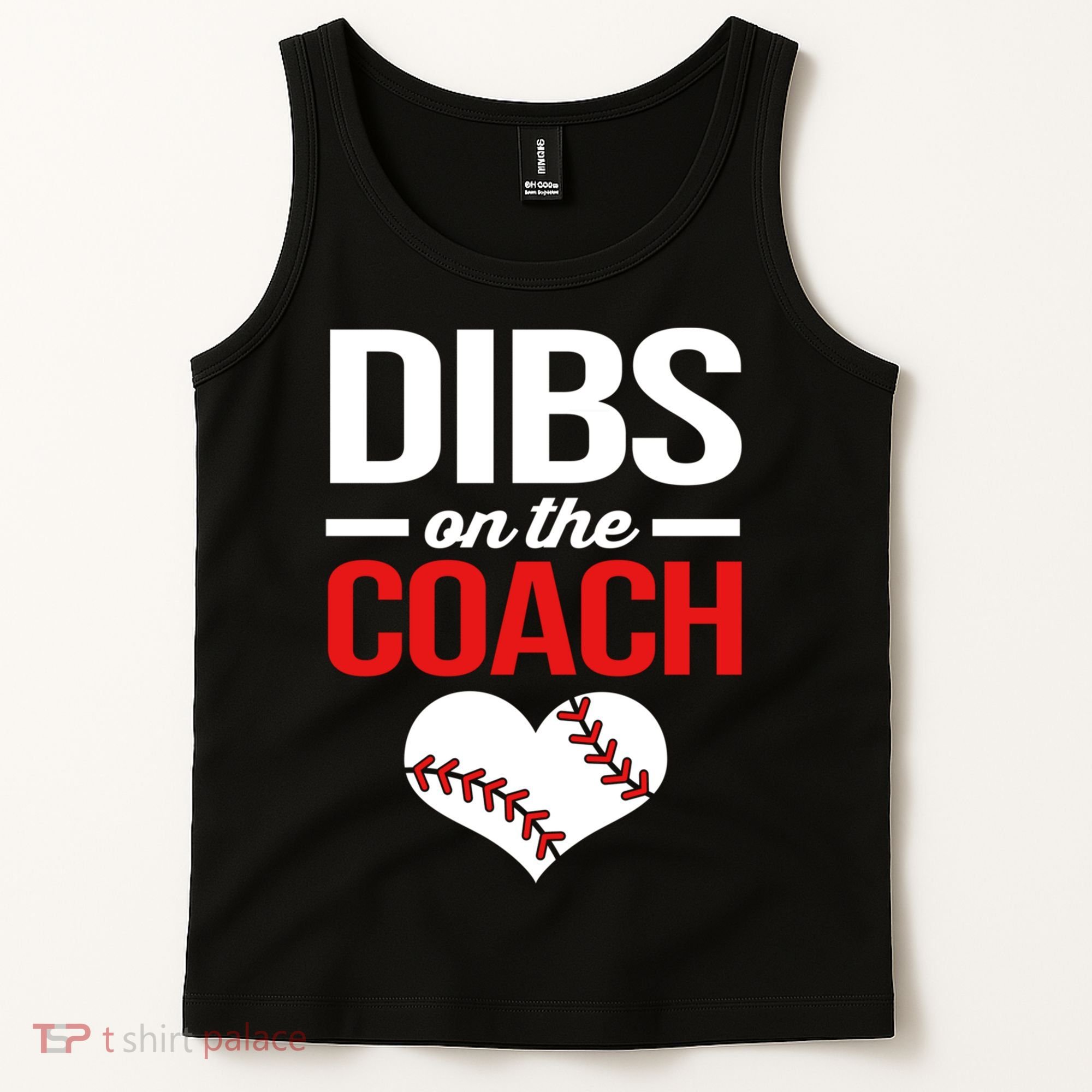 Dibs On The Coach Baseball Women Gift Tank Top