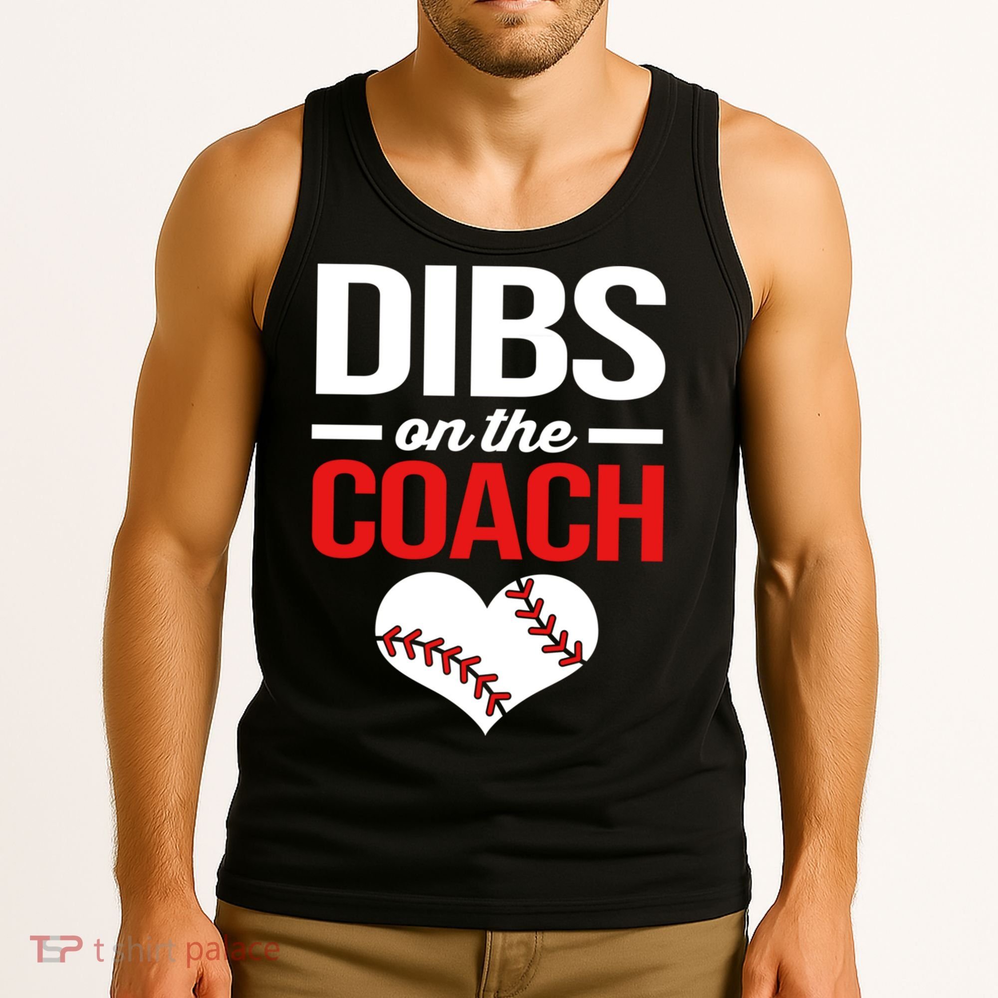 Dibs On The Coach Baseball Women Gift Tank Top