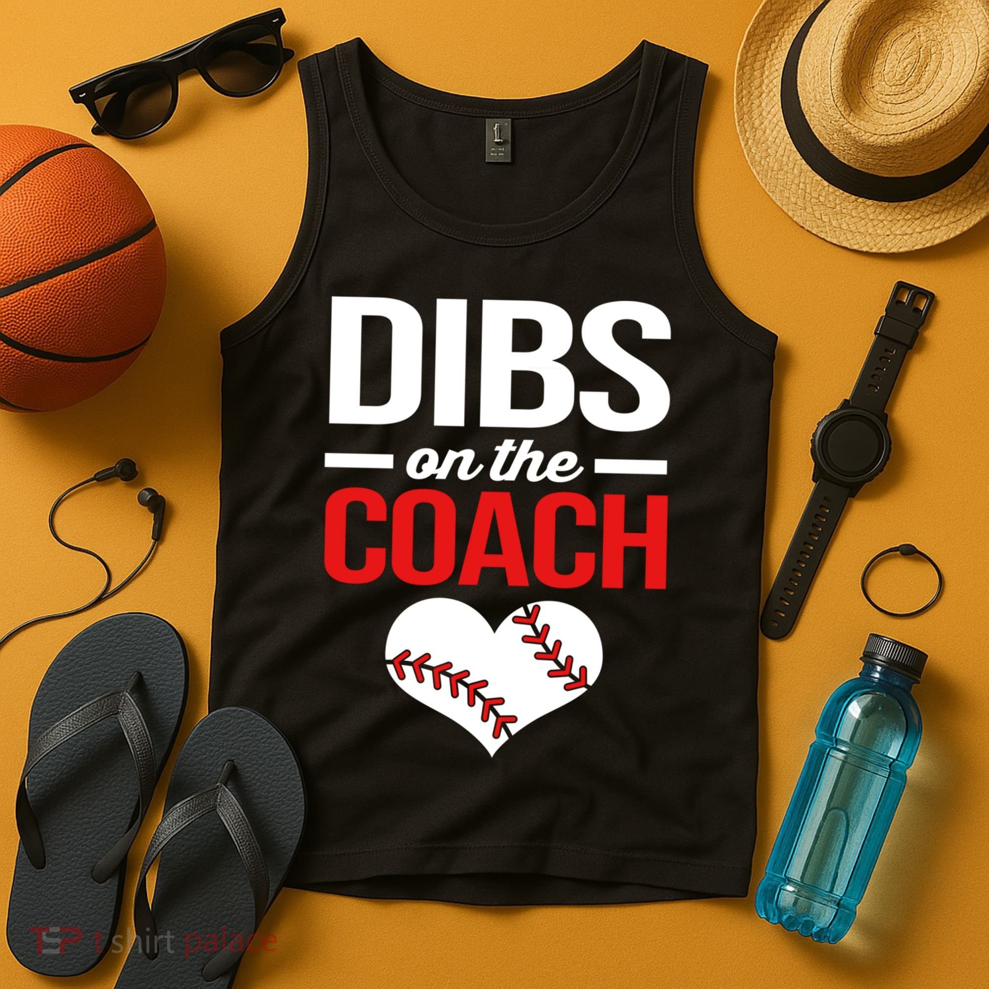 Dibs On The Coach Baseball Women Gift Tank Top