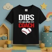 Dibs On The Coach Baseball Women Gift Toddler T-Shirt thumb 3