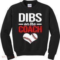 Dibs On The Coach Baseball Women Gift Kids Sweatshirt thumb 0