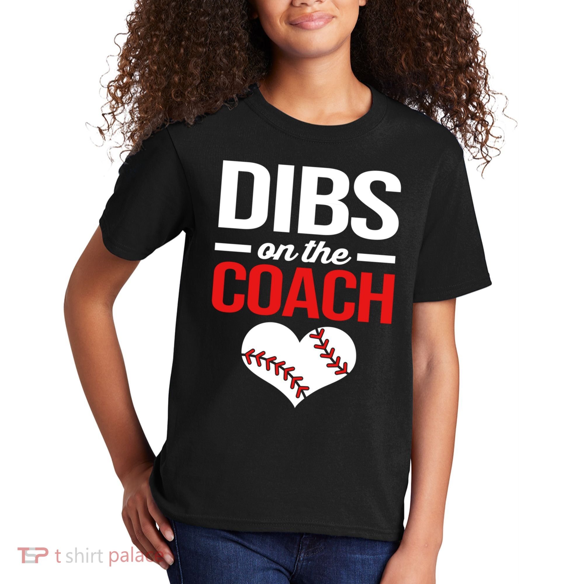 Dibs On The Coach Baseball Women Gift Kids T-Shirt