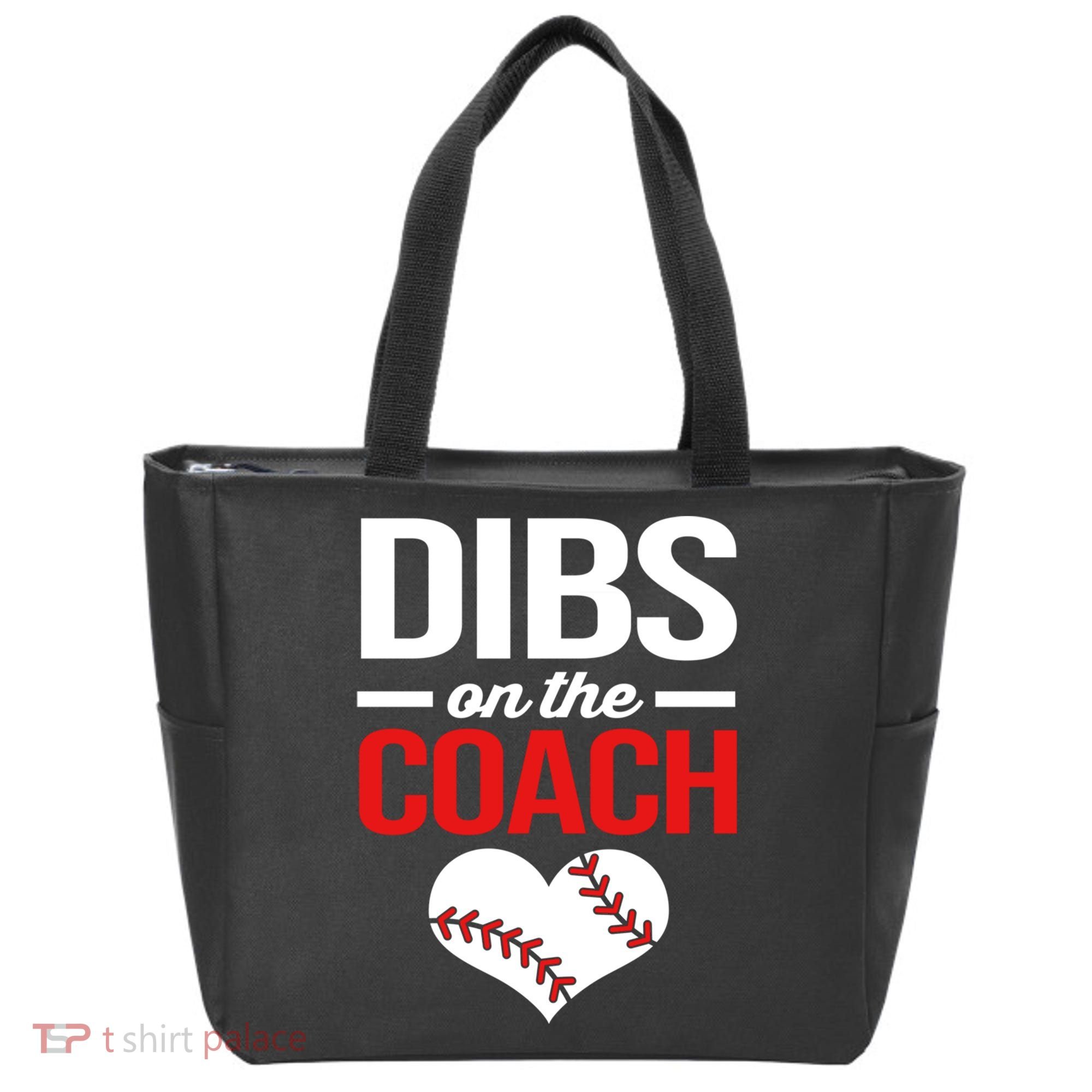 Dibs On The Coach Baseball Women Gift Tote Bag